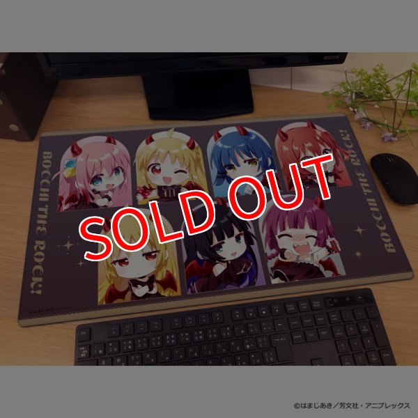 画像2:  【予約商品】  カーテン魂　ぼっち・ざ・ろっく！ ラバーマット（悪魔B／イラスト なもり） 【26年7月下旬発売】 (2)