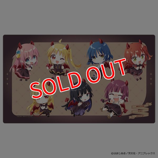 画像1:  【予約商品】  カーテン魂　ぼっち・ざ・ろっく！ ラバーマット（悪魔A／イラスト なもり） 【26年7月下旬発売】 (1)