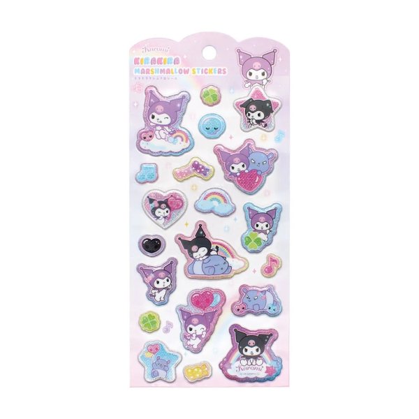 画像1:  【予約商品】  サンリオキャラクターズキラキラマシュマロシール　平成ファンシー／クロミ 【26年9月発売】 (1)