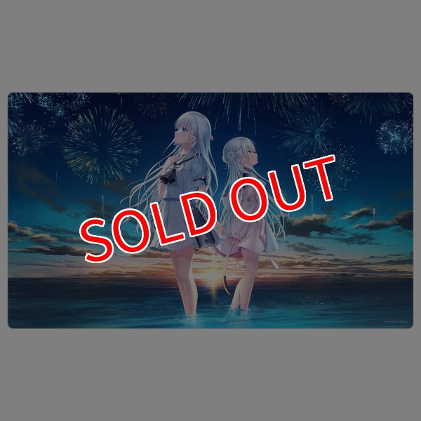 画像1:  【予約商品】  カーテン魂　Summer Pockets REFLECTION BLUE＆anemoi　ラバーマット（鳴瀬 しろは＆辻倉朱比華） 【26年7月下旬発売】    (1)
