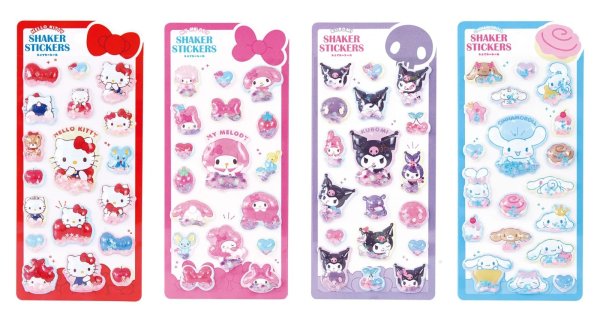 画像2:  【予約商品】  サンリオキャラクターズシェイカーシール　うもれっコ／ハローキティ 【26年9月発売】 (2)