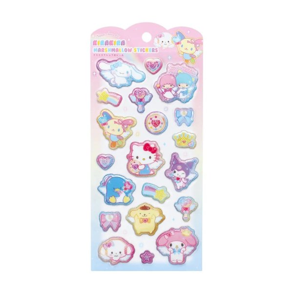 画像1:  【予約商品】  サンリオキャラクターズキラキラマシュマロシール　マジカル 【26年9月発売】 (1)