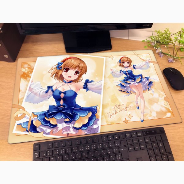 画像2:  【予約商品】  カーテン魂　Key25th　ラバーマット（月宮あゆ／Key25th） 【26年7月下旬発売】    (2)