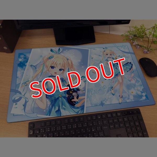 画像2:  【予約商品】  カーテン魂　Key25th　ラバーマット（るなきゅん／Key25th） 【26年7月下旬発売】    (2)