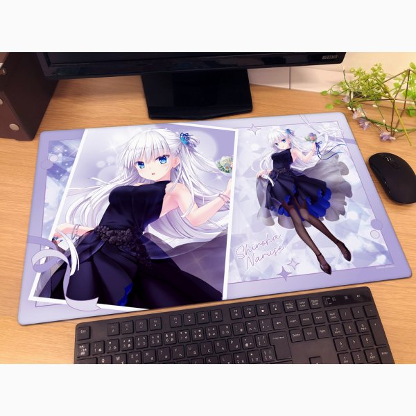 画像2:  【予約商品】  カーテン魂　Key25th　ラバーマット（鳴瀬しろは／Key25th） 【26年7月下旬発売】    (2)