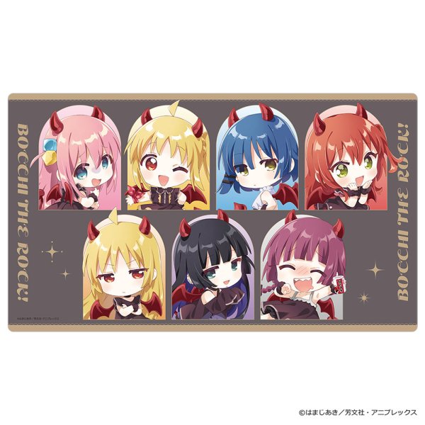 画像1:  【予約商品】  カーテン魂　ぼっち・ざ・ろっく！ ラバーマット（悪魔B／イラスト なもり） 【26年7月下旬発売】 (1)