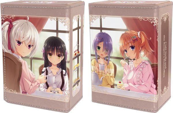 画像1:  【予約商品】  合皮製デッキケースＷ  喫茶ステラと死神の蝶「集合」ティータイムVer. 【26年8月22日発売】    (1)