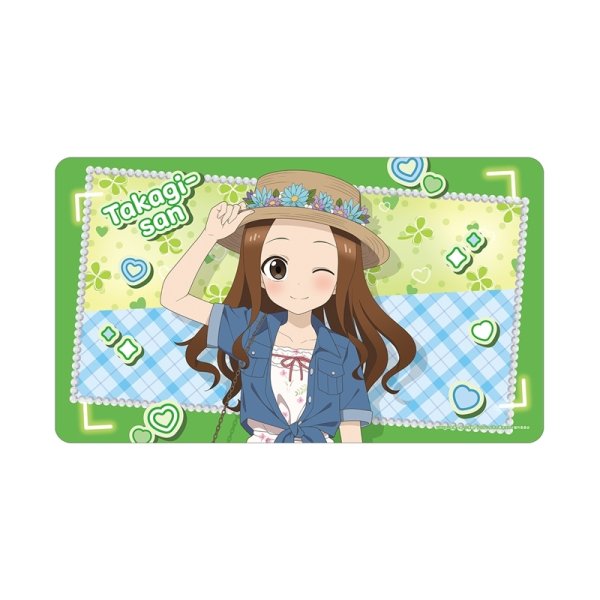 画像1:  【予約商品】  アルマビアンカ　からかい上手の高木さん 描き下ろし 高木さん 平成 時代ファッションver. マルチデスクマット 【26年7月下旬発売】 (1)