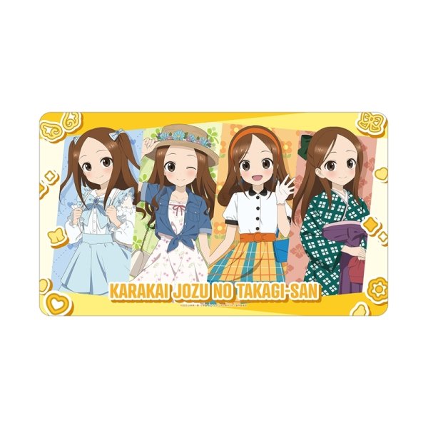 画像1:  【予約商品】  アルマビアンカ　からかい上手の高木さん 描き下ろし 高木さん 時代ファッションver. マルチデスクマット 【26年7月下旬発売】 (1)