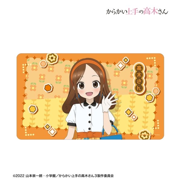 画像2:  【予約商品】  アルマビアンカ　からかい上手の高木さん 描き下ろし 高木さん 昭和 時代ファッションver. マルチデスクマット 【26年7月下旬発売】 (2)