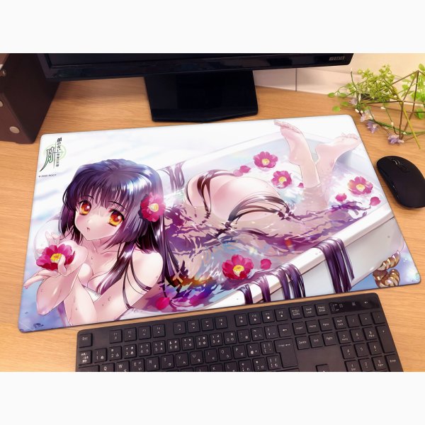 画像2:  【予約商品】  カーテン魂　顔のない月　ラバーマット（倉木鈴菜/お風呂） 【26年7月下旬発売】    (2)