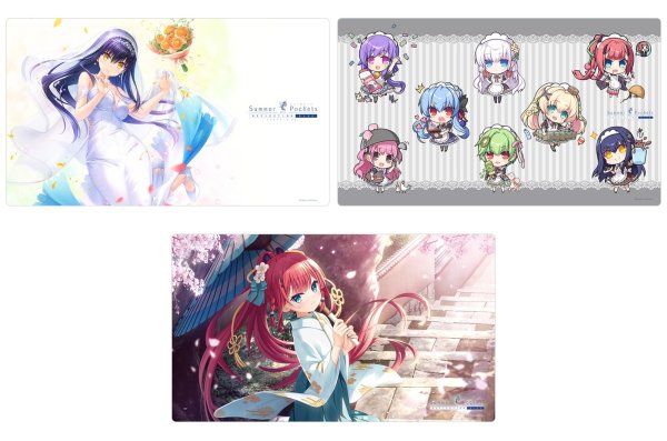 画像4:  【予約商品】  カーテン魂　Summer Pockets REFLECTION BLUE　ラバーマット（神山識／春） 【26年7月下旬発売】    (4)