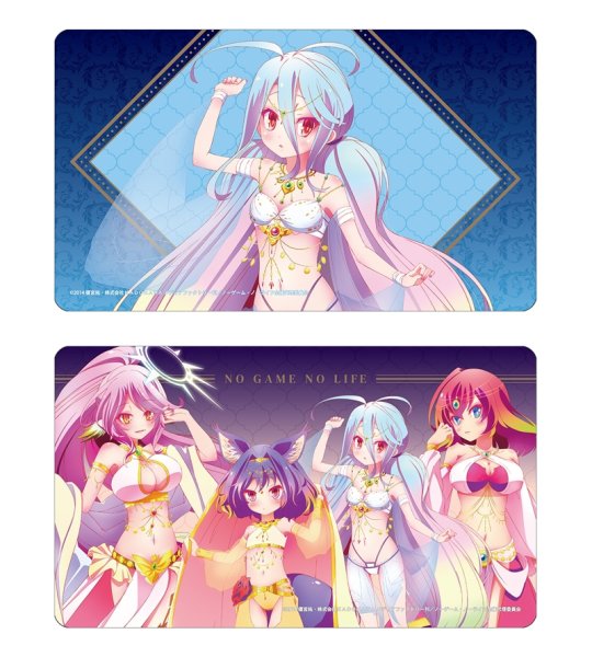 画像4:  【予約商品】  アルマビアンカ　ノーゲーム・ノーライフ 描き下ろし 集合 踊り子ver. マルチデスクマット 【26年8月上旬発売】 (4)