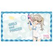画像1:  【予約商品】  カーテン魂　ガールズ＆パンツァー 最終章　描き下ろしラバーマット（島田愛里寿／水鉄砲 日焼けVer.） 【26年8月下旬発売】 (1)