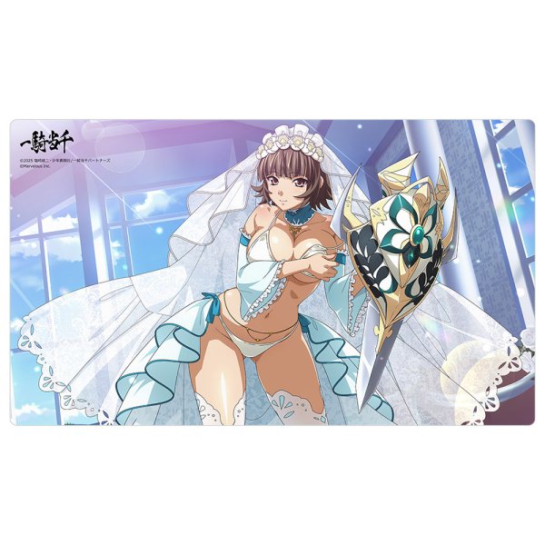 画像1:  【予約商品】  カーテン魂　一騎当千　ラバーマット（張飛益徳／ピュアブライド） 【26年8月下旬発売】 (1)
