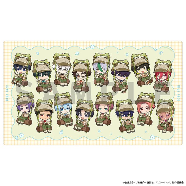 画像1:  【予約商品】  カーテン魂　ブルーロック　ラバーマット（くまみみブランコ） 【26年8月下旬発売】 (1)