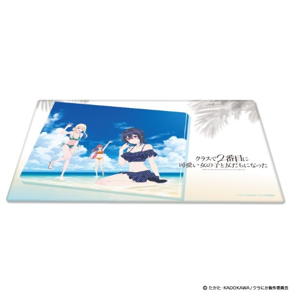 画像2:  【予約商品】  TVアニメ『クラスで2番目に可愛い女の子と友だちになった』マルチラバーマット 水着 【26年7月中旬発売】 (2)