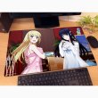 画像2:  【再販予約商品】  カーテン魂　魔法科高校の劣等生 第3シーズン　描き下ろしラバーマット（司波深雪＆アンジェリーナ／ルームウェア） 【26年8月下旬再販】 (2)