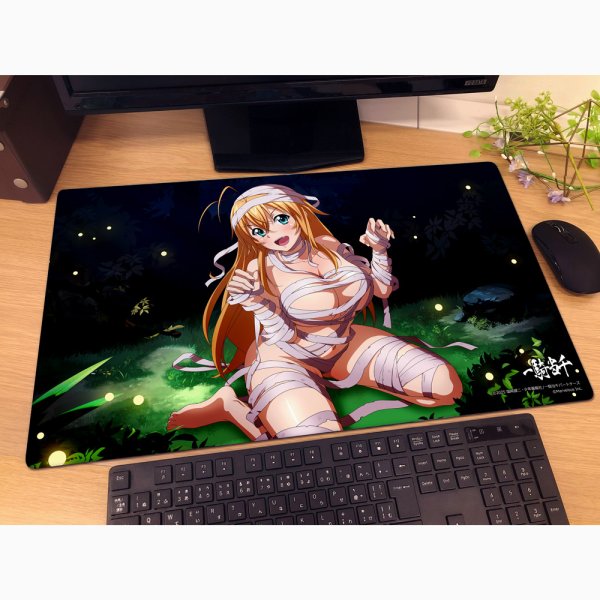 画像2:  【予約商品】  カーテン魂　一騎当千　ラバーマット（孫策伯符／包み切れない破壊力） 【26年8月下旬発売】 (2)