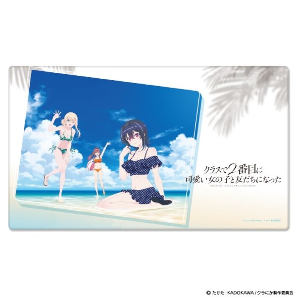画像1:  【予約商品】  TVアニメ『クラスで2番目に可愛い女の子と友だちになった』マルチラバーマット 水着 【26年7月中旬発売】 (1)