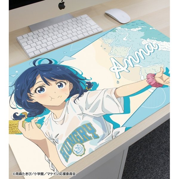 画像3:  【予約商品】  アルマビアンカ　TVアニメ『負けヒロインが多すぎる！』 描き下ろし 八奈見 杏菜 ビーチデートver. マルチデスクマット 【26年8月下旬発売】 (3)