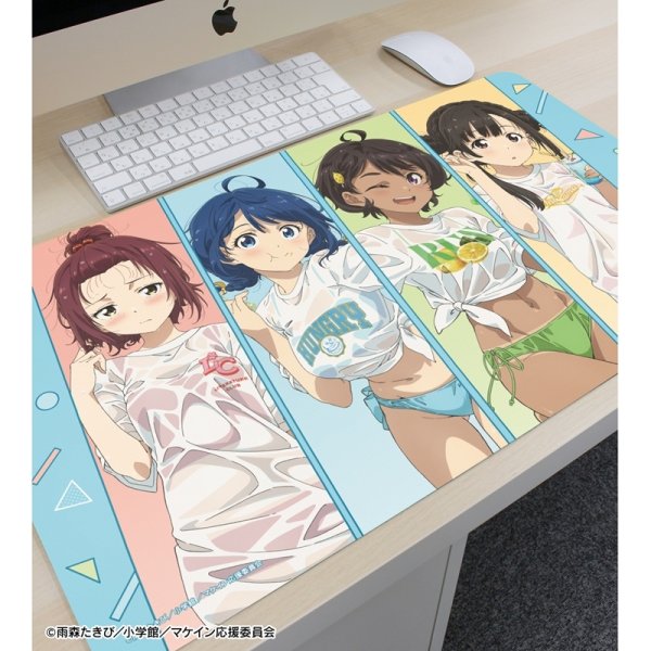 画像3:  【予約商品】  アルマビアンカ　TVアニメ『負けヒロインが多すぎる！』 描き下ろし 集合 ビーチデートver. マルチデスクマット 【26年8月下旬発売】 (3)
