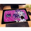 画像2:  【予約商品】  カーテン魂　ゆんゆん電波シンドローム 描き下ろしラバーマット（Qちゃん&ゆんゆん） 【26年9月上旬発売】 (2)