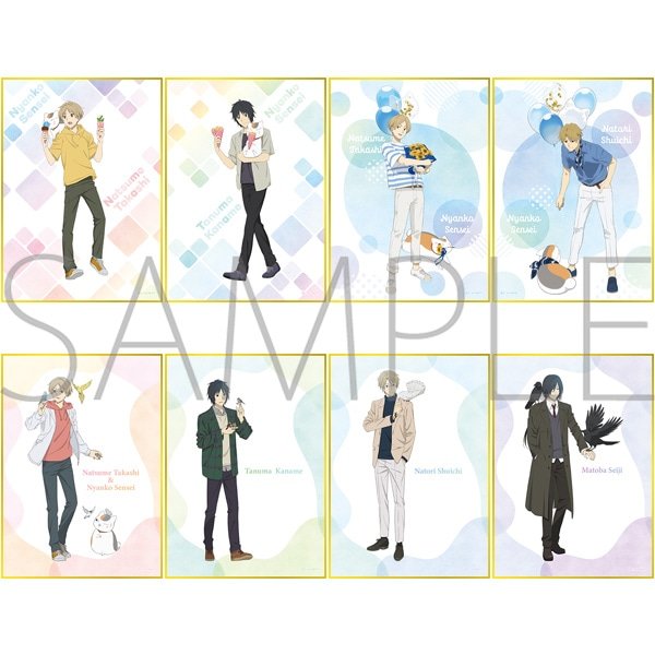 画像1:  【予約商品】  ムービック　「夏目友人帳（アニメ版）」ミニ色紙コレクション BOX（8パック入り） 【26年8月下旬発売】 (1)