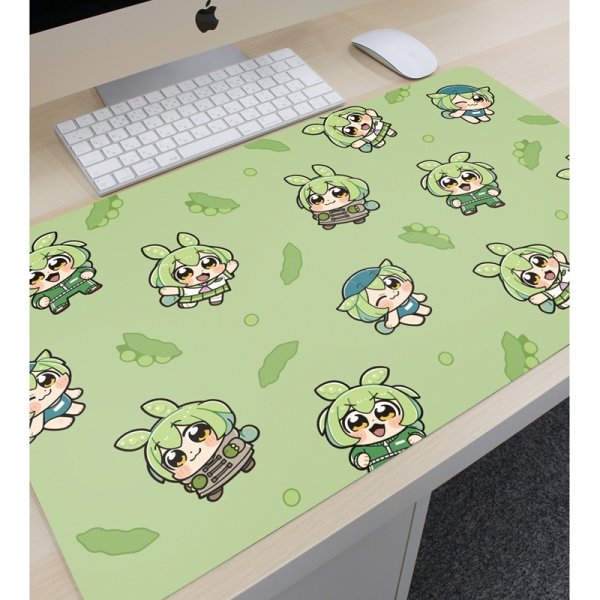 画像3:  【予約商品】  アルマビアンカ　ずんだもん 大川ぶくぶさんイラスト 集合 スクールver. マルチデスクマット 【26年8月下旬発売】 (3)