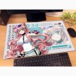 画像2:  【予約商品】  カーテン魂　戦姫絶唱シンフォギアＸＶ 描き下ろしラバーマット（マリア／サイバーミリタリー） 【26年9月上旬発売】 (2)