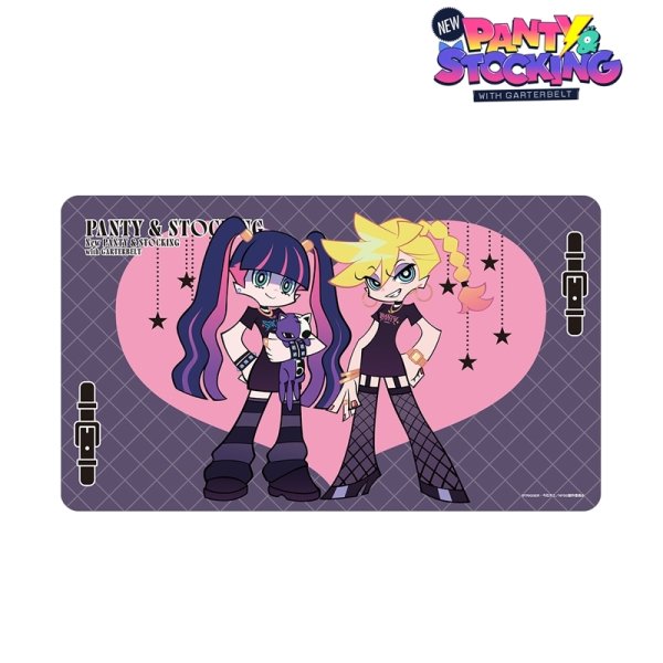 画像2:  【予約商品】  アルマビアンカ　『New PANTY ＆ STOCKING with GARTERBELT』 描き下ろし パンティ&ストッキング モデルver. マルチデスクマット ver.B 【26年9月上旬発売】 (2)