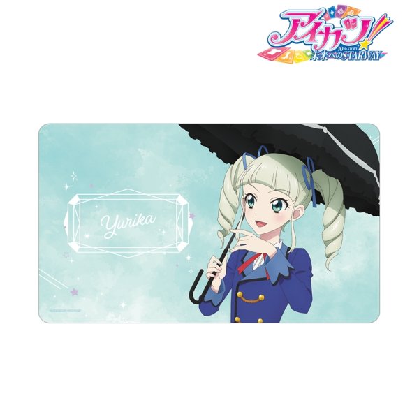 画像2:  【予約商品】  アルマビアンカ　アイカツ！ 10th STORY 〜未来へのSTARWAY〜 描き下ろし 藤堂ユリカ 歩みver. マルチデスクマット 【26年9月中旬発売】 (2)