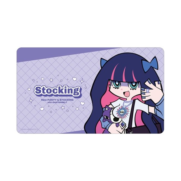 画像1:  【予約商品】  アルマビアンカ　『New PANTY ＆ STOCKING with GARTERBELT』 描き下ろし ストッキング モデルver. マルチデスクマット ver.A 【26年9月上旬発売】 (1)