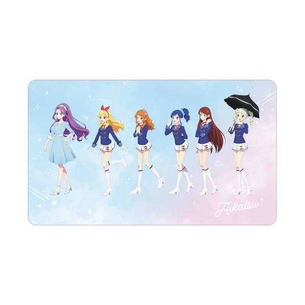 画像1:  【予約商品】  アルマビアンカ　アイカツ！ 10th STORY 〜未来へのSTARWAY〜 描き下ろし 集合 歩みver. マルチデスクマット 【26年9月中旬発売】 (1)
