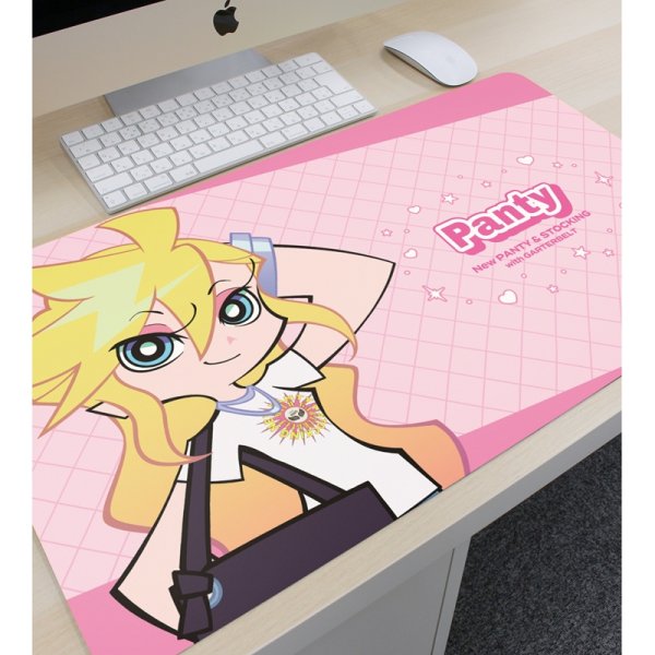 画像3:  【予約商品】  アルマビアンカ　『New PANTY ＆ STOCKING with GARTERBELT』 描き下ろし パンティ モデルver. マルチデスクマット ver.A 【26年9月上旬発売】 (3)