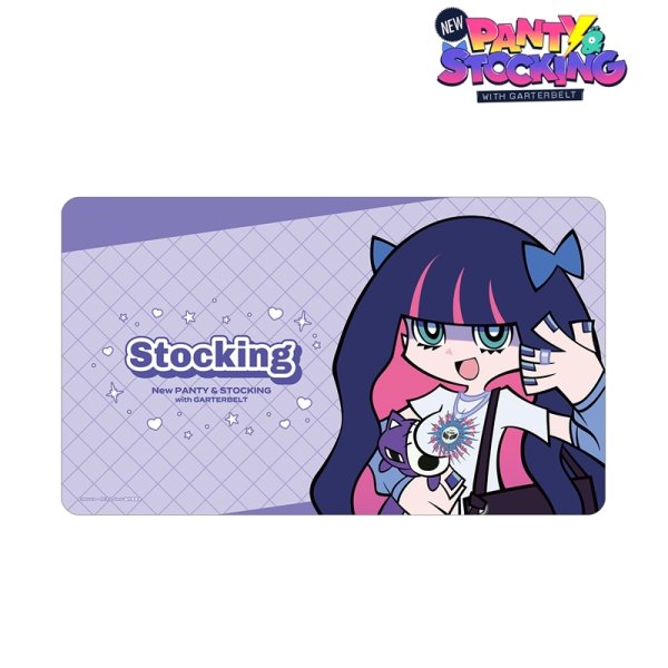 画像2:  【予約商品】  アルマビアンカ　『New PANTY ＆ STOCKING with GARTERBELT』 描き下ろし ストッキング モデルver. マルチデスクマット ver.A 【26年9月上旬発売】 (2)