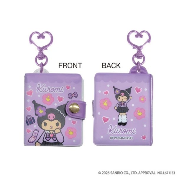 画像1:  【予約商品】  マイメロディ♡クロミ♡ハローキティ  ミニミニフォトアルバム (クロミ) 【26年9月発売】    (1)