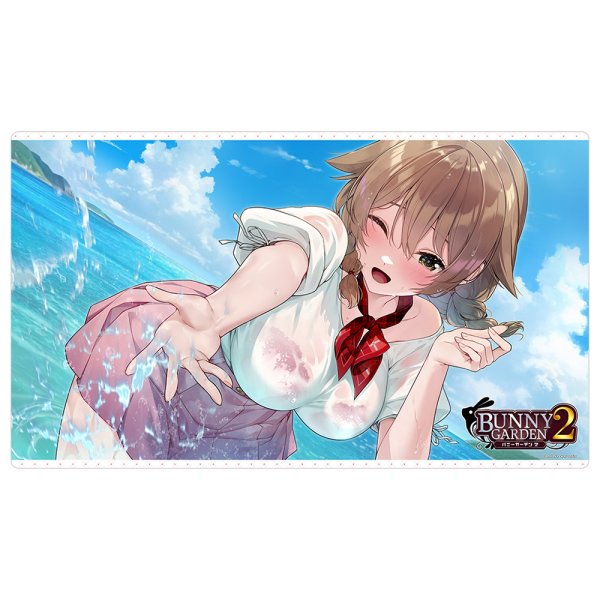 画像1:  【予約商品】  カーテン魂　バニーガーデン2 ラバーマット（花奈） 【26年10月上旬発売】 (1)