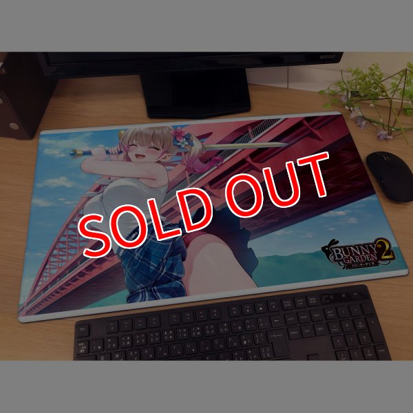 画像2:  【予約商品】  カーテン魂　バニーガーデン2 ラバーマット（凜） 【26年10月上旬発売】 (2)
