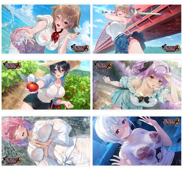 画像3:  【予約商品】  カーテン魂　バニーガーデン2 ラバーマット（瑠那） 【26年10月上旬発売】 (3)