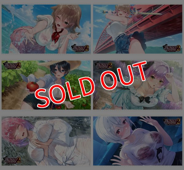 画像3:  【予約商品】  カーテン魂　バニーガーデン2 ラバーマット（瑠那） 【26年10月上旬発売】 (3)