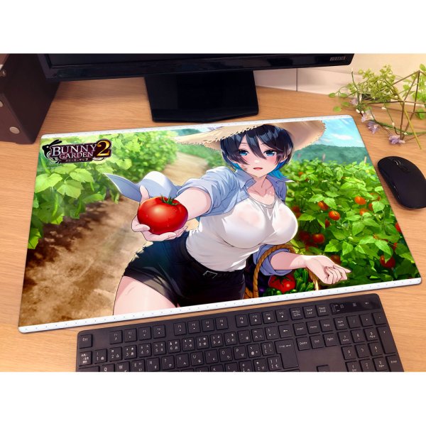 画像2:  【予約商品】  カーテン魂　バニーガーデン2 ラバーマット（美羽香） 【26年10月上旬発売】 (2)