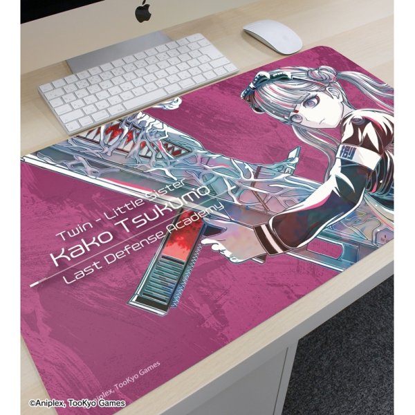 画像3:  【予約商品】  アルマビアンカ　HUNDRED LINE -最終防衛学園- 九十九過子 Ani-Art マルチデスクマット 【26年9月上旬発売】 (3)