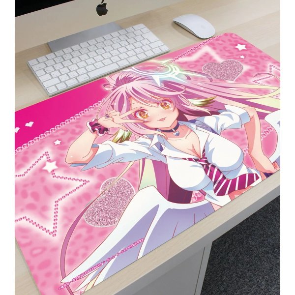 画像2:  【予約商品】  アルマビアンカ　ノーゲーム・ノーライフ ゼロ 描き下ろし ジブリール ギャル制服ver. マルチデスクマット 【26年9月中旬発売】 (2)