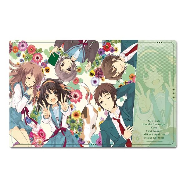 画像1:  【予約商品】  シーズナルプランツ　『涼宮ハルヒシリーズ』 デスクマット【SOS団】 【26年9月発売】 (1)