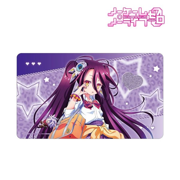 画像1:  【予約商品】  アルマビアンカ　ノーゲーム・ノーライフ ゼロ 描き下ろし シュヴィ ギャル制服ver. マルチデスクマット 【26年9月中旬発売】 (1)