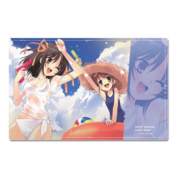 画像1:  【予約商品】  シーズナルプランツ　『涼宮ハルヒシリーズ』 デスクマット【水着】 【26年9月発売】 (1)