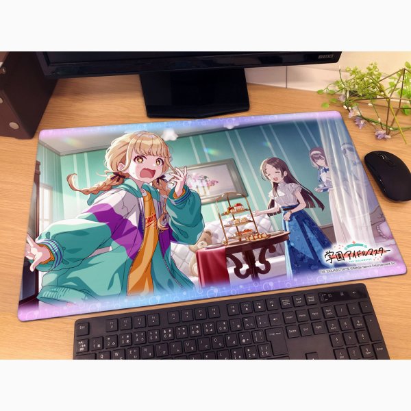 画像2:  【予約商品】  カーテン魂　学園アイドルマスター　ラバーマット（これは――お城ッ！！） 【26年10月上旬発売】 (2)