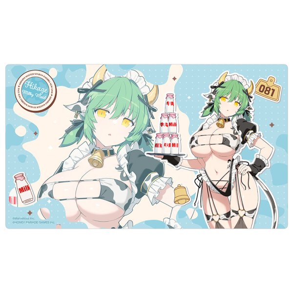 画像1:  【予約商品】  カーテン魂　シノビマスター 閃乱カグラ NEW LINK　描き下ろしラバーマット（日影／ミルキーメイド） 【26年10月上旬発売】 (1)