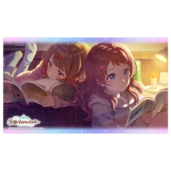 画像1:  【予約商品】  カーテン魂　学園アイドルマスター　ラバーマット（ゆっくりと過ごしましょう） 【26年10月上旬発売】 (1)
